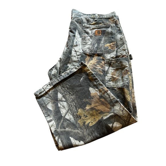 Carhartt Other - Vintage Carhartt Men's Real Tree Camo Dungaree Carpenter Jeans Size 42x32
